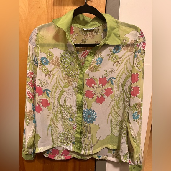 authentic vintage 60s shirt whimsigoth boho chic hippie - Picture 1 of 2